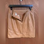 Entro NWT  Brown Faux Leather Mini Skirt Size M Photo 5