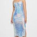 Wild Fable Iridescent Sequin Slip Dress sz M Purple Size M Photo 2