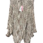 Andree by Unit Pullover Poncho Womens Plus 2X Mauve Open Knit Asymmetrical Boho Photo 1