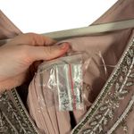 BHLDN Anthropologie Sterling Beaded Tulle Maxi Dress Oyster Bridesmaid Womens 0 Pink Photo 4