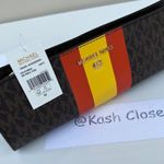 Michael Kors Poppy Multi MK Signature Pencil Case Photo 2