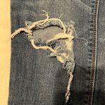 Express Jeans sz 6 faded feathered distressed cropped legging jean EUC Blue Photo 2