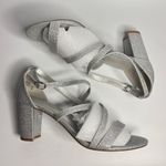 Dream Paris DREAM PAIRS Madison Ankle Strap Low Chunky Black Heel Sandal in Silver/Glitter Photo 7