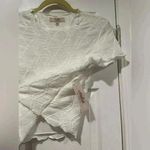 NWT Atelier Kirious Stretchy Lined White Textured Short Sleeve Crop Top Size L Size L Photo 2