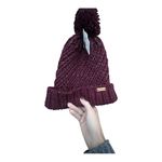 Adidas Burgundy Knit Beanie with Gray Highlights Photo 5