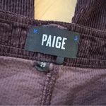 Paige Nellie High Rose Corduroy Wide Leg Pants Size 29 in Amethyst Photo 3