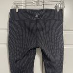 Aloha Island Alo Athletic Leggings Black Patterned Mesh Panels Activewear Workout Pants Med Photo 5