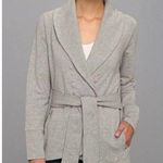 The North Face Women's Tadasana Gray Wrap Cardigan Open Front Tie Waist - SZ S Photo 0