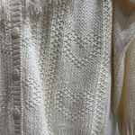 In Charge Vintage Nugget Fringe Cardigan, Hand Knit, Large Photo 2