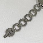 Ellen Tracy  silver tone women’s watch 30mm quartz analog rhinestones running Photo 7