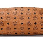 MCM Cognac Vicetos Heritage Top Zipper Closure Shoulder Bag Authentic EUC Photo 4