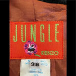 Kenzo jungle wool embroided jacket small Orange Photo 11