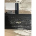 CELINE PARIS CL40216U Black Acetate Square Sunglasses with Gold Triomphe Logo Photo 6