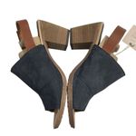 Sophia Milano NWT  Perforated Suede Slingback‎ Heel Sandal Size 7.5 Blue Shoes Photo 2