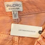 Anthropologie  Pilcro Pleated Micro Denim Skirt Orange Size 8 NEW Photo 4