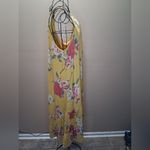 Mlle Gabrielle NWOT FRESH AND SOFT Yellow Floral Maxi Dress Photo 6