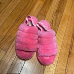 UGG  Australia Fluff Yeah Pink Sheepskin Slingback Fuzzy Slides coquette Photo 1