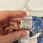 DRAPER'S DAMON'S Look Of Linen Print Crop Pants Cream Beige Blue Tropical Floral Size XL Photo 7