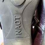 Naot 'Trendy' Mary Jane Heels Women's Size 38 US 7 Plum Burgundy Leather Patent Purple Photo 9