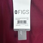 FIGS  Eco Yola Elastic Waistband Skinny Scrub Pants Burgundy Size XX-Small NWT Photo 4