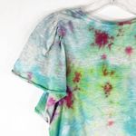 Old Navy  Medium Top Handmade Tie Dye Dragonfly Wings Blue Purple Pink 1343‎ Photo 5