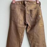 MOTHER Denim The Looker in Sparkle and Purr in Rose Glimmer Wash Gold Size 24 Pink Photo 6