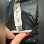 NWT Black Sheer Glitter bodysuit Size L Photo 4