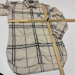 The North Face Shirt Womens Medium Flannel Plaid Tunic Top Long Sleeve Button Up Photo 6
