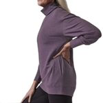 Athleta Balance Cinch Purple Sweatshirt Tunic Long Sleeve Turtleneck Size Small Photo 3