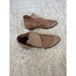 Free People  Royal Flat‎ Tan Leather Pointed Toe D'Orsay Cutout Made In Spain 9 Photo 2
