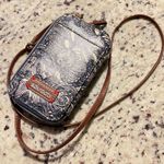 Sakroots Wristlet Wallet Phone Bag Crossbody Embroidered Sunflower Boho Blue Photo 2