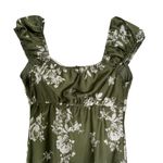 Inspired Hearts Green Floral Velvet Lace Sweetheart Midi Dress Size Small Photo 5