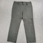 Talbots  Womens Pants 12 Army Green Stright Leg Pocket Stretch Casual Office Work Photo 0