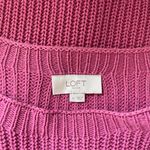 Loft Outlet Magenta Pink Boatneck 3/4 Sleeve Knit Sweater Photo 7