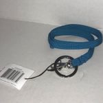 Vera Bradley  Lanyard in Bahama Bay (Solid Blue) BNWT Silver Color Metal 18.5” Photo 2