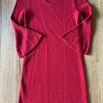 Talbots Petites Pure Merino Wool Red Sweater Dress Size Small Petite Photo 0