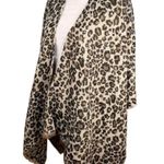 Altare Poncho Cape Animal Print Taupe Brown Black One Size New Photo 2