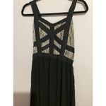 Lucy Paris  Black Fit And Flare Maxi Cocktail Dress M Photo 4