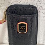 Guess 🆕  Black Logo Zip Around Wallet with Front Pocket Photo 3