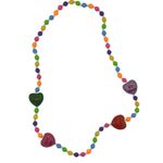 Valentines Day Candy Hearts Style Sweetheart Large Chunky Necklace Pink Photo 1