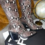 Vince Camuto  Taupe Snake Gravana Knee High Boot Photo 3