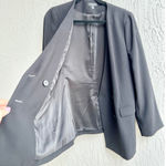 J.Crew Long Sleeve Double Breasted Blazer Suit Jacket Black Women's Size 10T Photo 2