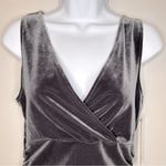 Equestrian Design Grey Velvet Mini Dress Size M NWT Gray Size M Photo 2