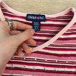 Limited Too Rhinestone Striped Tank Top Kids M (Fits XS/S) Y2K Style Photo 4