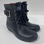 Tommy Hilfiger  navy lace up‎ rain boots lined size US Size 6M Photo 0