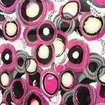 American Vintage Y2K Office Siren Pink Mod Blouse Stretch Fun Abstract Artsy Summer Print Top 2X Photo 5