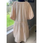 Old Navy SZ LARGE Soft Yellow Puff Sleeve Cotton Romantic Flirty Light-Weight Photo 5