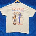 Urban Outfitters Pabst Blue Ribbon Beer – “Rustle Up Some Refreshments” Graphic Tee– Beige -Size XL Photo 2