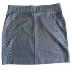 Rock & Republic  Mini Skirt‎ Studded Black Party Cocktail Clubbing Size 8 Photo 7