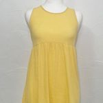 Urban Outfitters  Out From Under Sunshine Yellow Rosie Ribbed Swing Tank Photo 2